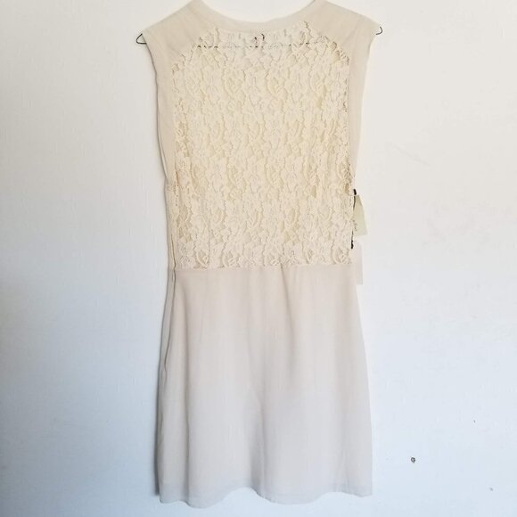 NEW Aritzia Wilfred Sablons 100% Silk Floral Lace Ivory Dress Size 6 - Picture 7 of 16